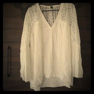 White lace boho shirt brand new
